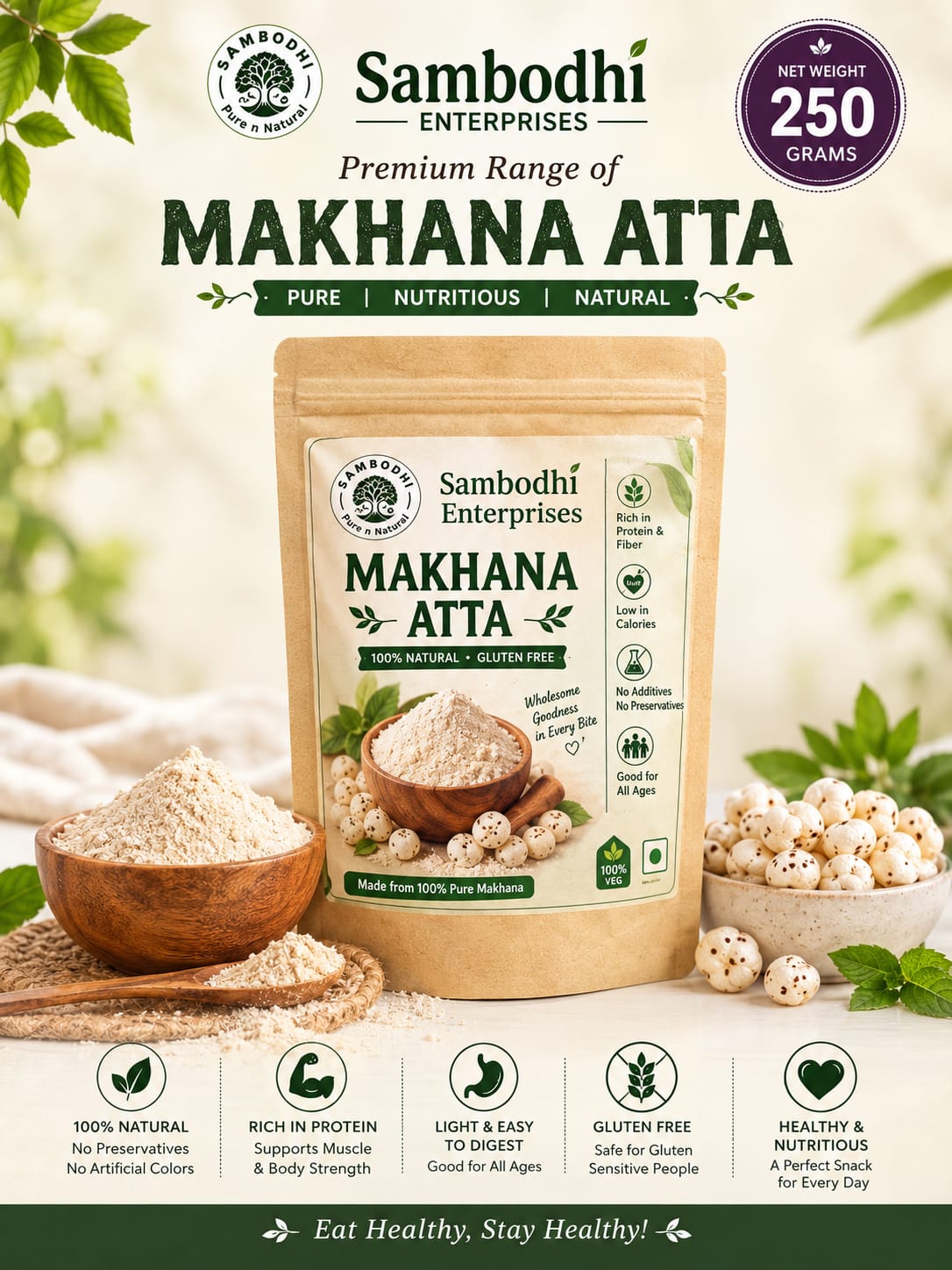 Sambodhi Makhana Atta | 250g